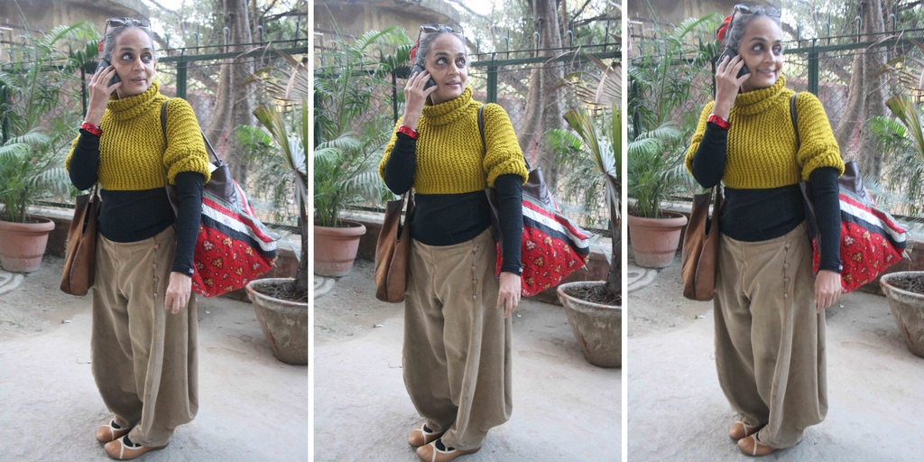 City Sighting - Arundhati Roy, Hauz Khas Village