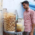 City Food - The Archaeology of the Pavement Golgappa Stall, Connaught Place