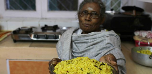 Julia Child in Delhi – Longtime Family Cook, Amma, Makes Her Narangi Rice, South Delhi