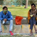City Life - Two Painters, Kamala Nehru Park