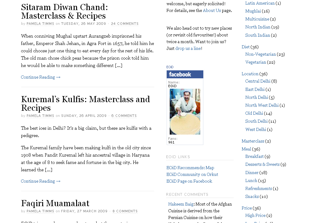 City List – Delhi Blogs, Alive & Dead