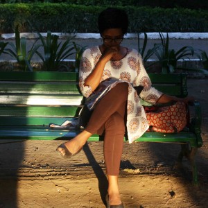 City Moment – Woman Reading a New Novel, Lodhi Garden