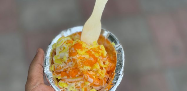 City Food - Fresh Fruit 'Roller' Ice-Cream, Mathura Road